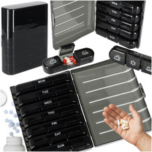 Organizer na tabletki czarny