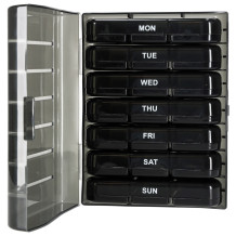 Organizer na tabletki czarny