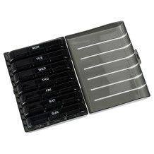 Organizer na tabletki czarny