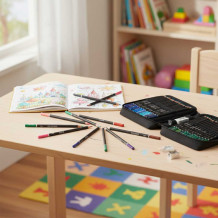 Kredki 120 sztuk etui