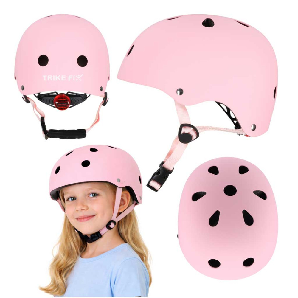 Kask LED Trike Fix S różowy