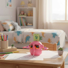 Robot rysujący różowy