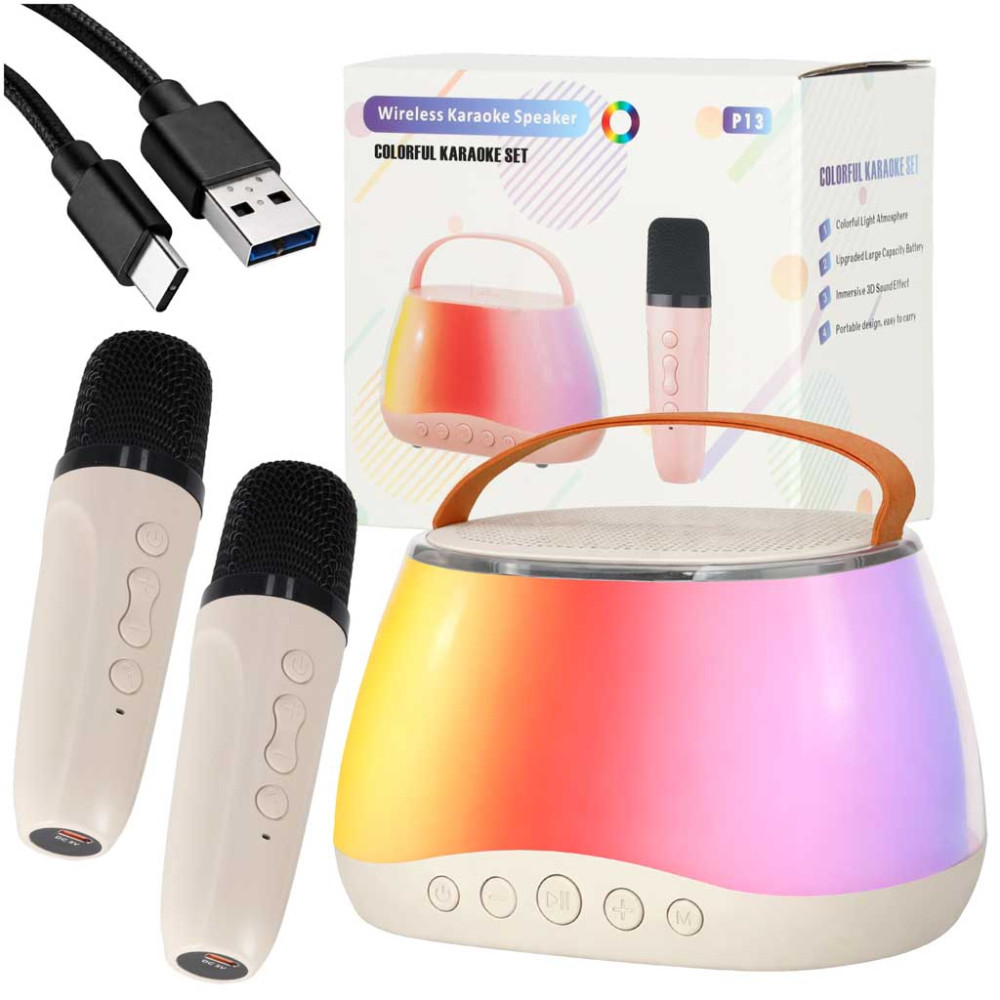 Zestaw karaoke Bluetooth LED