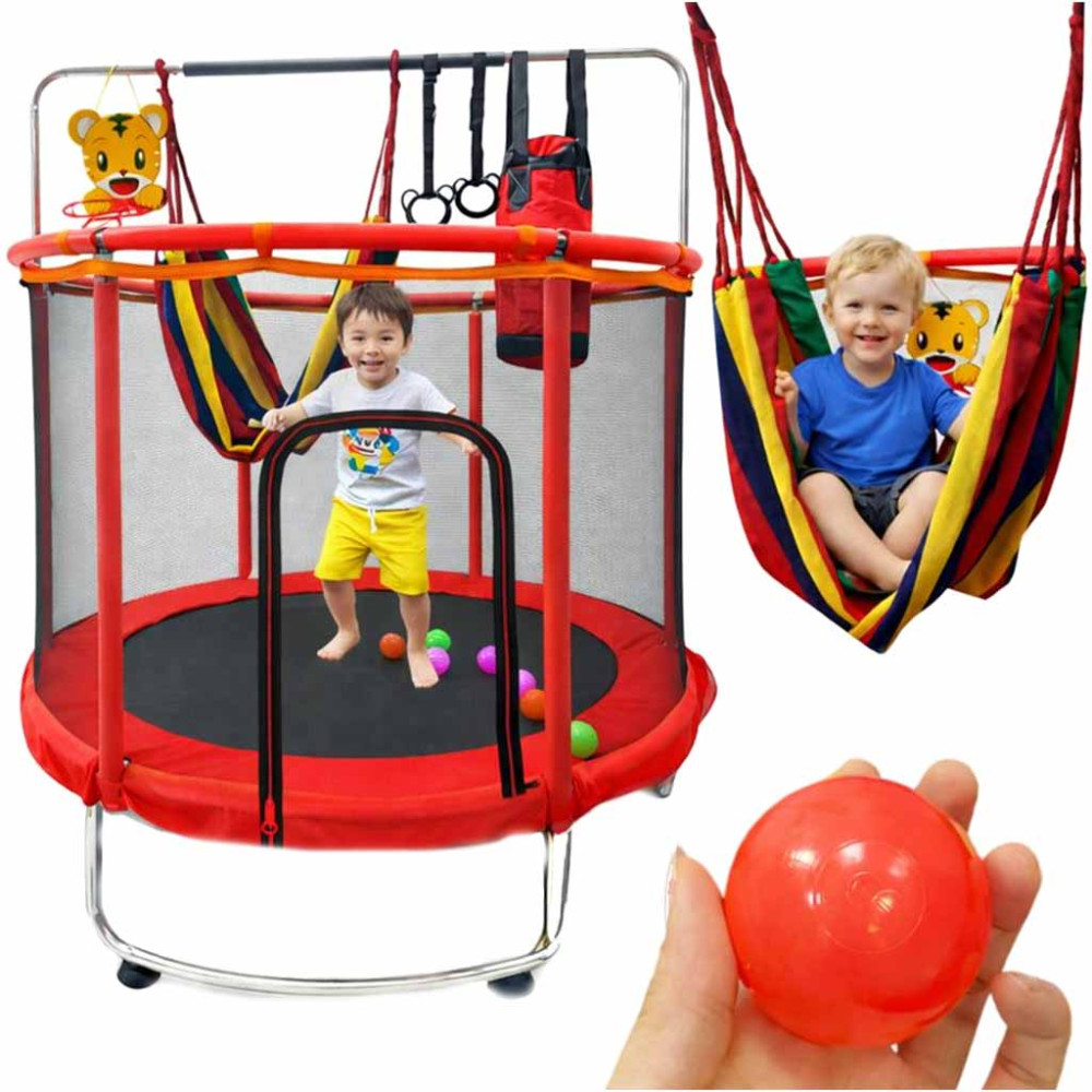 Trampolina 155cm czerwona