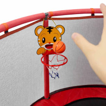 Trampolina 155cm czerwona