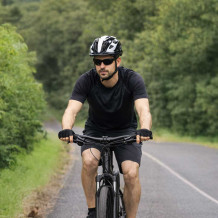 Kask RALLEX czarno-biały M