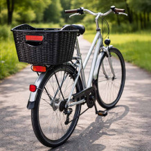 Koszyk rowerowy rattan tylny