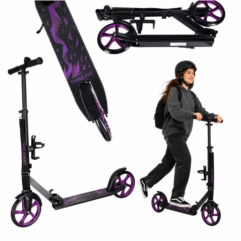 Hulajnoga Trike Fix czarno-fioletowa