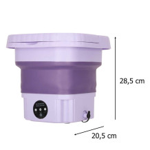 Pralka turystyczna mini 8l fioletowa
