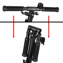 Hulajnoga Trike Fix czarno-szara