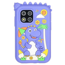 Smartfon dziecięcy dinozaur niebieski