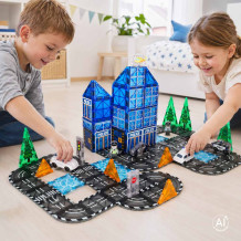 Klocki policja 3D 91el