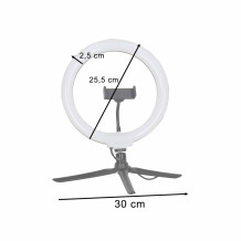 Lampa ring LED RGB statyw