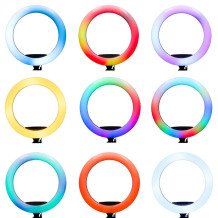Lampa ring LED RGB