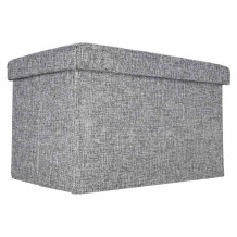 Pufa ze schowkiem szara 50cm