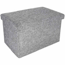 Pufa ze schowkiem szara 50cm
