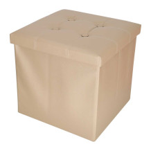 Pufa ze schowkiem beżowa 38cm