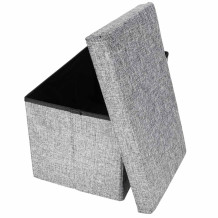 Pufa ze schowkiem szara 50cm