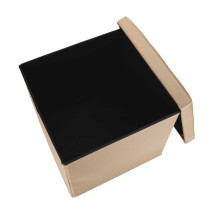 Pufa ze schowkiem beżowa 38cm