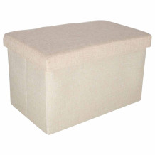 Pufa ze schowkiem beżowa 50cm