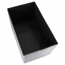 Pufa ze schowkiem szara 50cm