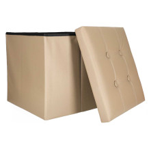 Pufa ze schowkiem beżowa 38cm