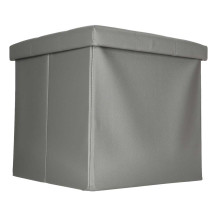 Pufa ze schowkiem szara 38cm