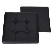 Pufa ze schowkiem czarna 38cm