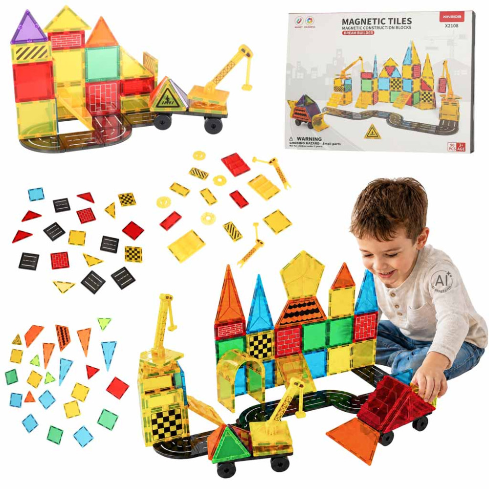 Klocki magnetyczne 3D 90el