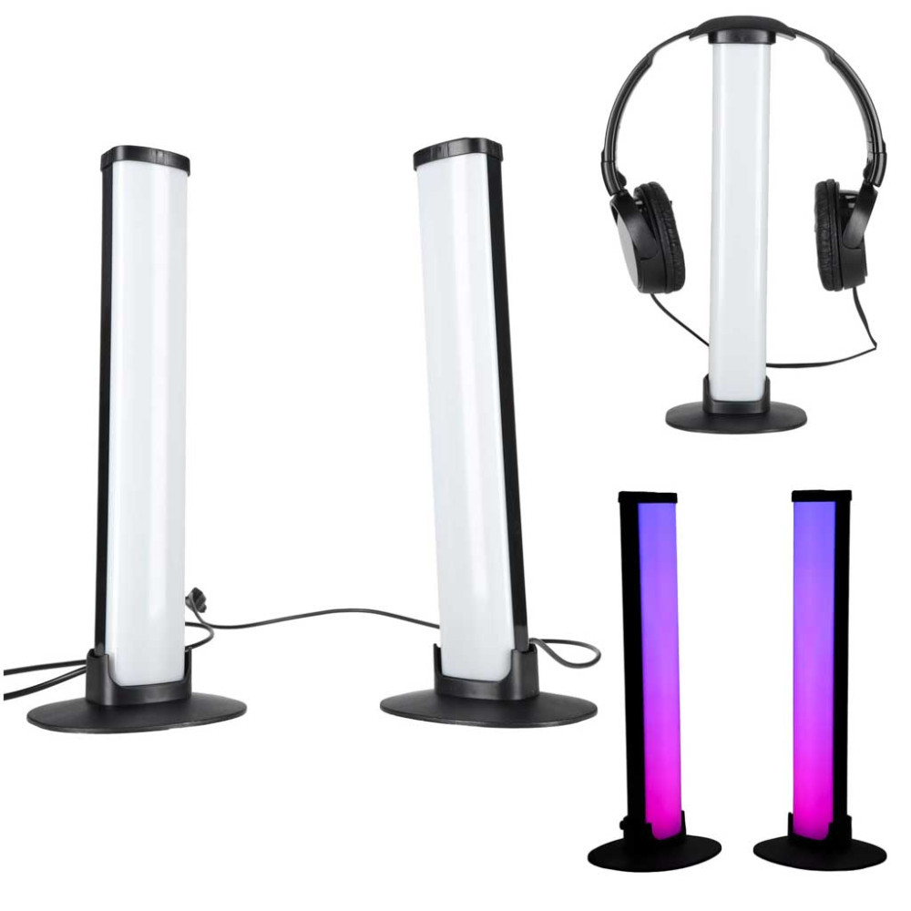 Lampki gamingowe RGB LED 2szt