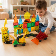 Klocki magnetyczne 3D 90el