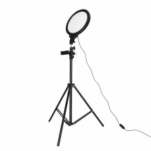 Lampa ring LED do selfie na statywie