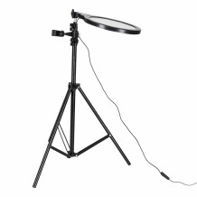 Lampa ring LED do selfie na statywie